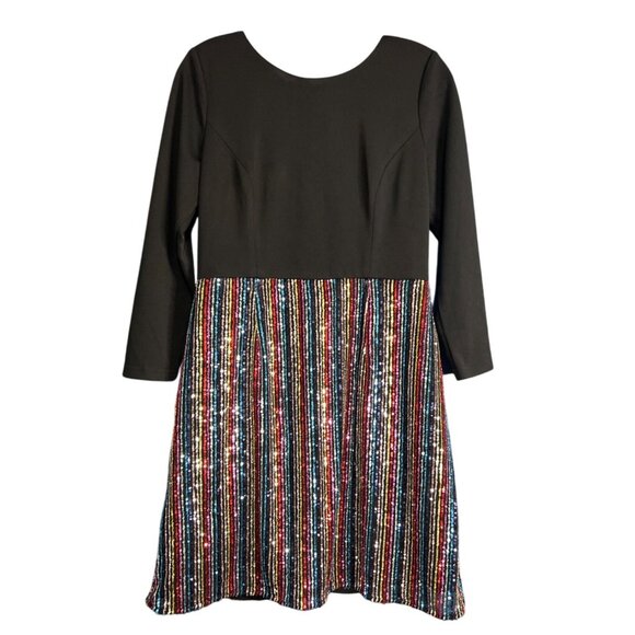 Hutch Black and Sequin NYE Dress Size 8 - Picture 1 of 10